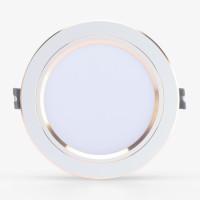 Đèn LED âm trần Downlight đổi màu AT10 viền vàng 12W AT10 ĐM 110/12W