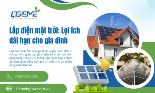 Lắp điện mặt trời: Lợi ích dài hạn cho gia đình